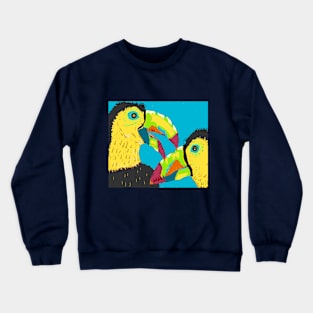 tucans family rain forest Crewneck Sweatshirt